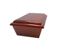 Ataúd de madera de roble de alta calidad para animales pequeños, ataúd para perros, ataúd para gatos, ataúd de conejo, caja de funeraria maciza para animales pequeños de madera en marrón oscuro, 46 x