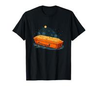 Ataúd Naranja para una Impresionante Noche de Halloween Camiseta