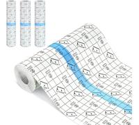 ATAUSD Tatuaje adhesivo curar e impermeable grande (15 cm x 5 m) - Juego de 3 rollos (2 x 2 m + 1 x 1 m) | Second Skin transparente para duchas, deportes y protección de la piel | Protector de