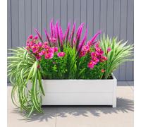 ATAVSADN 10 Ramos de Flores Artificiales Exterior Plantas Artificiales Decorativas, Resistentes a Rayos UV, para Jardín, Balcón, Terraza e Interior Multi-Colored,One Size