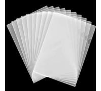 ATB-Foger 24 Carpetas Archivadoras Portadocumentos de Plástico Transparente, Parte Superior Abierta y Lateral, para Oficina, Escuela, Trabajo, Informe