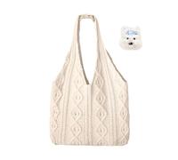 ATBUSS 1 Bolso De Hombro, 1 Broche, Mochila De Punto De Moda, Bolso De Playa De Vacaciones, Bolso De Mano De Gran Capacidad, Accesorios Para Fotos.