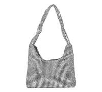 ATBUSS 1 bolso de hombro con diamantes de imitación, accesorios de moda para mujer, bolso de hombro personalizado, elegante bolso de mano con diamantes de imitación brillantes, adecuado para bodas,