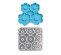 ATBUSS 1 Molde para Collar De Flores Y 1 Molde para Pendientes De Estrella, Herramientas De Joyería Hechas A Mano, Molde De Artesanía Creativa, Adecuado para Llavero Cole.