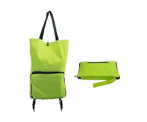 ATBUSS 1 pieza verde plegable bolsa de carrito plegable, carrito de compras de supermercado, impermeable práctica bolsa de compras, carrito de la compra, bolsa de tela Oxford portátil