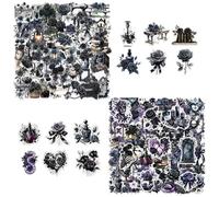 ATBUSS 100 Pegatinas De Rosas, Pegatinas De Tendencia Retro, Pegatinas De Decoración De Tazas Impermeables, Pinturas De Decoración De Tabletas para Teléfonos Móviles.