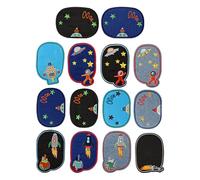 ATBUSS 14 Parches De Ropa Para Niños, Pegatinas De Tela Bordadas De Dibujos Animados Divertidos, Pegatinas De Parches De Moda Iguales, Adecuadas Para Chaquetas, Jeans, Mochilas Escolares.