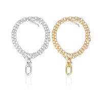 ATBUSS 2 Collares Antiguos De Varias Capas, Regalos Apilados para Damas, Estilo Punk Cubano, Adecuados para La Compilación Diaria Y La Vestimenta De Fiesta.