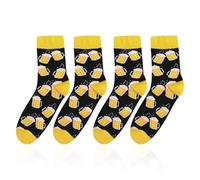 ATBUSS 2 Pares De Calcetines Para Botellas De Cerveza, Calcetines Divertidos Personalizados, Calcetines De Tenis Transpirables Y Cómodos, Adecuados Para Uso Diario, Escenas Deportivas.