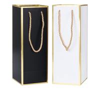 ATBUSS 2 Piezas De Bolsa De Regalo De Vino Tinto, Bolsa De Embalaje De Botellas De Vino, Reutilizable, Bolsa De Vino De Fiesta, Bolsa De Regalo De Champán.