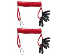 ATBUSS 2 Piezas De Cordón De Apagado, Lancha Rápida con Cuerda De Seguridad De Gancho, Cordón De Emergencia De Seguridad, Cuerda Universal del Interruptor del Motor Fuera del Costado del Barco.