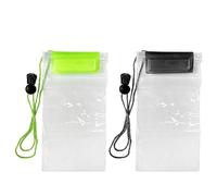 ATBUSS 2 piezas de funda para teléfono móvil impermeable transparente, funda protectora para smartphone, adecuada para modelos de menos de 7,2 pulgadas, adecuada para entusiastas de los deportes al