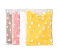 ATBUSS 20 bolsas con cremallera de margaritas ecológicas, bolsas selladas de gran tamaño para el hogar, adecuadas para guardar ropa, viajes, viajes de negocios (30 x 40 cm)