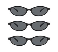 ATBUSS 3 Piezas De Gafas De Sol Ovaladas, Gafas De Montura Redonda Retro Británicas, Artículos De Moda, Protección Uv, Universales Para Hombres Y Mujeres.