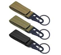 ATBUSS 3 Piezas De Llavero Táctico, Llavero Antipérdida, Llavero con Clip para Cinturón, Cole De Llave Multifunción para Exteriores, Camping Al Aire Libre (3 Colores).