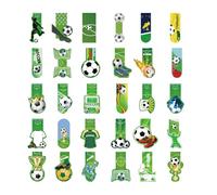 ATBUSS 30 Marcapáginas De Fútbol, marcapáginas con Temática Deportiva, Notas De Lectura para Estudiantes, Regalos Creativos, Adecuados para Libros Y Cuadernos.