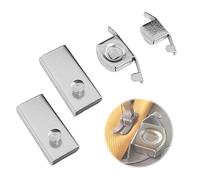 ATBUSS 4 guías magnéticas de costura, accesorios para máquinas de coser, guía de costura, prensatelas de riel, herramientas de manualidades, accesorios de costura