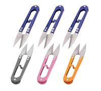 ATBUSS 6 Pares De Tijeras De Hilo De Acero Inoxidable, Tijeras De Resorte En Forma De U para El Hogar, Tijeras De Bordado Artesanal, Adecuadas para Punto De Cruz, Hilo, Costura.