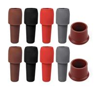 ATBUSS 8 Tapones De Vino De Silicona con Hebilla Invertida, 2 Tapas De Botellas De Vino Marrón, Tapón De Vino, Tapones De Vino Tinto A Prueba De Fugas, Tapones De Vino Reutilizables.