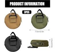 ATBUSS Bolsa Redonda para Bocadillos para Perros De 4 Piezas, Mini Bolsa De Almacenamiento Multifuncional, Billetera Portátil, Adecuada para Viajes Al Aire Libre, Escenas De Caminatas para Mascotas.