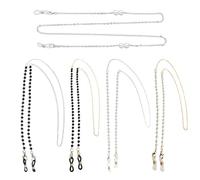 ATBUSS Cadena De Gafas De Perlas De 5 Uds, Cadena De Gafas Antipérdida, Correa De Gafas, Cordón De Gafas, Cadena De Gafas Con Cuentas, Cadena De Gafas De Mujer, Cadena De Máscara De Perlas