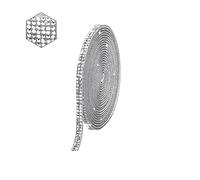 ATBUSS Cinta autoadhesiva de estrás de 7 m, con brillantes y brillantes, apta para coches, manualidades, teléfonos móviles, decoración de regalos (diamante blanco)