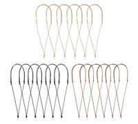 ATBUSS Cuerda para Collar De 18 Piezas, Material De Cuero Sintético Flexible Y Duradero, Hebilla De Nudo Ajustable, Cuerda para Joyería DIY, Adecuada para Coles Y Fabricación De Joyas.