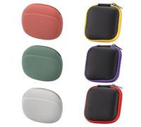 ATBUSS Estuche Portátil De Silicona para Auriculares De 6 Piezas, Bolsa De Almacenamiento De Cables De Datos, Estuche para Llaves Antipérdida, Adecuado para Colocar Discos U, Cambiar.