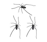 ATBUSS Imanes De Araña Negra De 3 Piezas, Imanes De Animales De Simulación, Pegatinas De Decoración De Refrigerador, Accesorios Divertidos para Vacaciones.