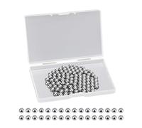 ATBUSS Juego de 100 Bolas Mezcladoras de Colores Acrílicos y Acero Inoxidable Con Caja - Modelo Mezclador de 5,5 mm