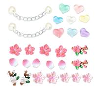 ATBUSS Juego De 24 Piezas De Hebilla De Zapato De Amor De Flor De Cerezo, Accesorios Creativos De Hebilla De Zapato, Accesorios De Hebilla De Zapato De Moda, Cole De Tendencia De Zapato.