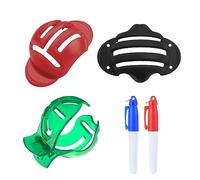 ATBUSS Pack de 3 herramientas de alineación de pelotas de golf, 2 unidades de bolígrafos de alineación, clips para marcar pelotas de golf, herramientas de alineación de pelotas de golf, marcadores de