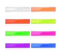 ATBUSS Reglas De 8 Colores, Reglas De Estudiantes Multicolores, Papelería De Medición De Aprendizaje, Lindo Diseño De Modelado, Herramientas De Dibujo para Niños.