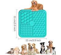 ATBUSS Tapete De Comida Lenta De 1 Pieza, Raspador De 1 Pieza Y Cepillos De Dientes De 2 Dedos, Juego De Accesorios para Alimentación De Mascotas, Adecuado para Asfixia Lenta contra Mascotas.