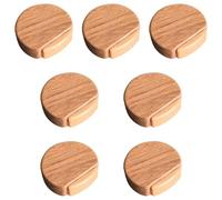 ATBUSS Tapón De Puerta De Madera Silencioso De 7 Piezas, Tapón De Puerta Anticolisión Redondo, Prácticos Accesorios, Adecuados para Puertas, Protector De Pared del Cuerpo De La Puerta.