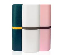 ATBUSS Taza De Lavado De 3 Piezas, Taza De Cepillo De Dientes De Viaje, Porta Pasta De Plástico Para Cepillo De Dientes, Taza De Pasta De Dientes Portátil Para Viajes De Negocios, Hogar, Escuela