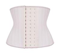 Atbuty Corto Torso Cintura Entrenadores Cincher Corset Bajo el Pecho Cuerpo Shaper Faja De Látex Deporte - Beige - Large