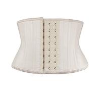 Atbuty Corto Torso Cintura Entrenadores Cincher Corset Bajo el Pecho Cuerpo Shaper Faja De Látex Deporte - Beige - Medium