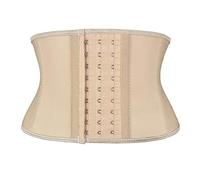 Atbuty Entrenadores de cintura de torso súper cortos Cincher Corsé de barriga Shaper adelgazar látex Trimmer faja, Torso corto de 7 pulgadas, 9 huesos de acero)., M
