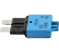 ATC Fusible de la cuchilla del interruptor circuito DC28V 5A / 10A 15A 20A 25A 30A Adaptador respaldo reinicio manual for marina botes camiones automóviles(15A)