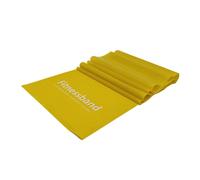 ATC Handels GmbH Banda de fitness de 1.5 m, 2.5 m, 5.5 m y 25 mx15.5 cm en 6 grosores diferentes - Banda de resistencia, entrenamiento de fuerza y yoga, 5.5 m extra ligero amarillo