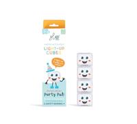 ATC Handels GmbH GLO Pals 4 Cubos Luminosos para una Experiencia sensorial única y espectáculo de Luces mágicas para una Experiencia de baño inolvidable (Party PAL Blanco)