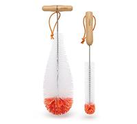 ATDDO Juego de 2 Cepillo Limpia Botellas Compatible con Sodastream, Limpiador Botellas por Dentro para Limpiar Botellas de Cristal Biberones