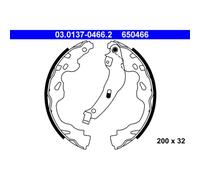 ATE 03.0137-0466.2 Juego de zapatas de frenos trasero para Agila Swift Splash Ay