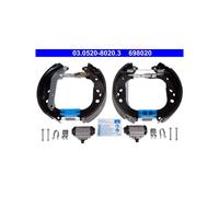 ATE Zapatas de freno premontadas 03.0520-8020.3 para Ford Tourneo Connect traseras