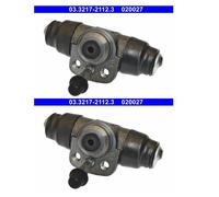 ATE 03.3217-2112.3 Cilindro Trasero para Audi 80 Seat Córdoba VW Caddy I