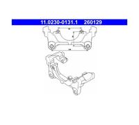 ATE 11.0230-0131.1 Soporte Mordaza de Freno para VW Golf V Seat Leon Skoda Audi