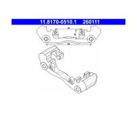 ATE 11.8170-0510.1 Soporte Caliper para Mercedes-Benz 638/2 VW Lt 28-35 II