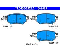 ATE 13.0460-2628.2 Set de Pastillas de Freno, Disco de Freno para Mazda