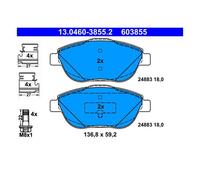 Pastillas de freno 13.0460-3855.2 ATE para CITROËN PEUGEOT DS OPEL